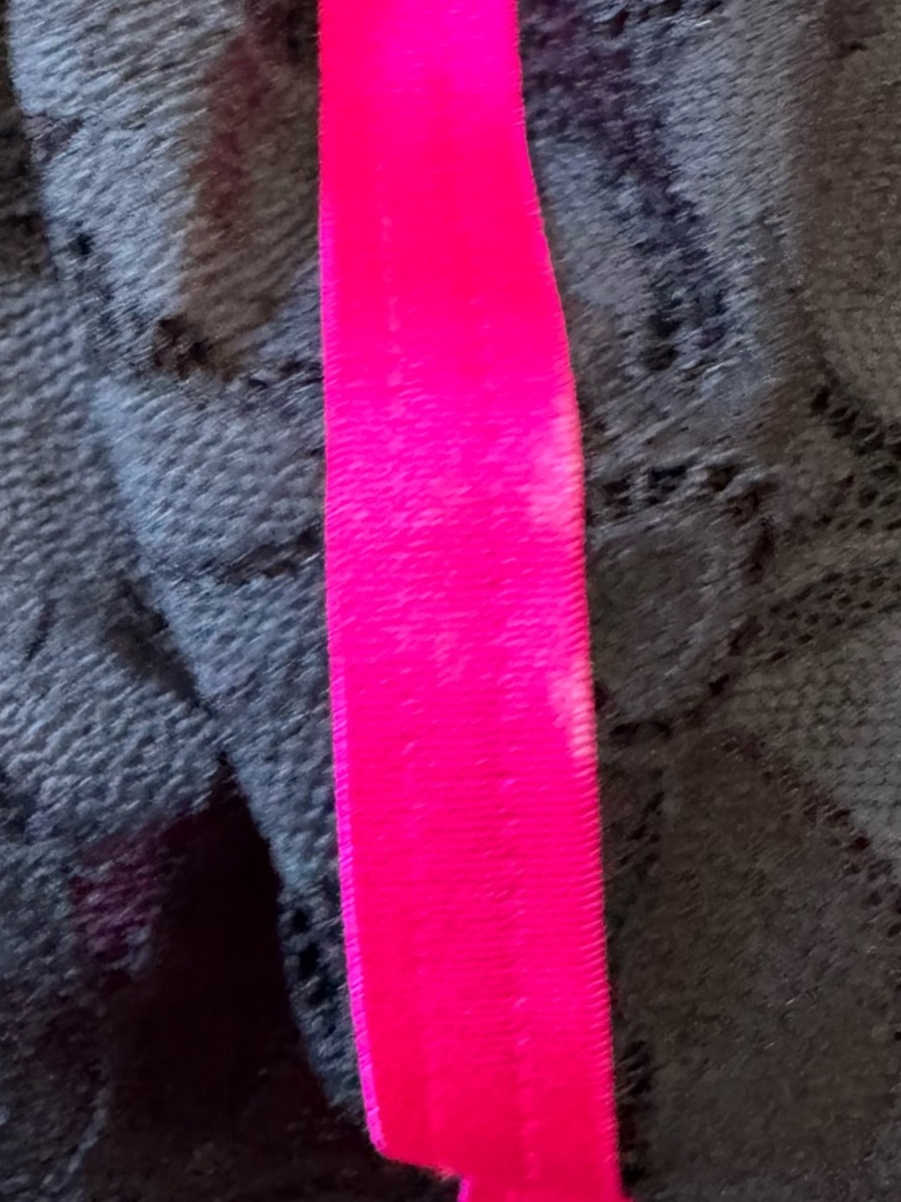 Torrid Neon Lights hot pink trim keyhole black lace bralette - Picture 5 of 7